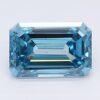1.75 Carat Emerald Shaped Good Cut Blue- SI1 Lab Grown Diamond