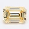 1.9 Carat Emerald Shaped Very Good Cut Yellow- VS1 Lab Grown Diamond