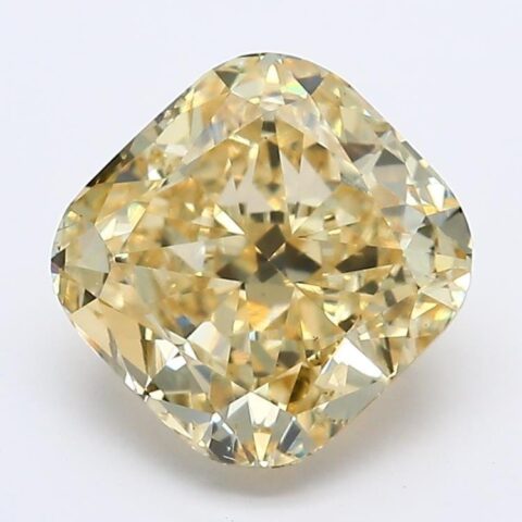 2.12 Carat Radiant Shaped Good Cut Yellow- VS2 Lab Grown Diamond