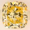 2.94 Carat Cushion Shaped Excellent Cut Yellow- VS1 Lab Grown Diamond