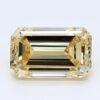 2 Carat Emerald Shaped Good Cut Yellow- VS2 Lab Grown Diamond
