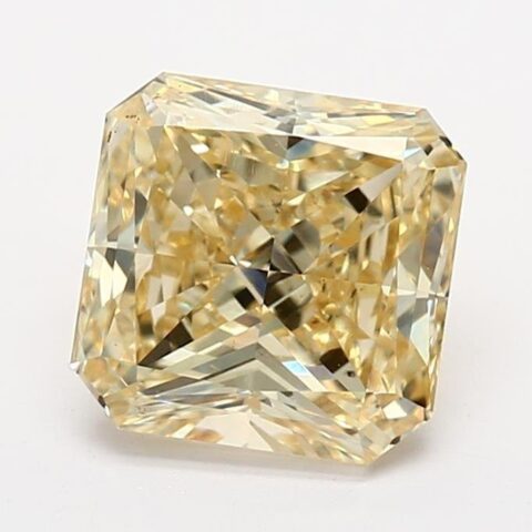2 Carat Radiant Shaped Good Cut Yellow- VS1 Lab Grown Diamond